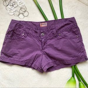 Mudd purple cotton shorts